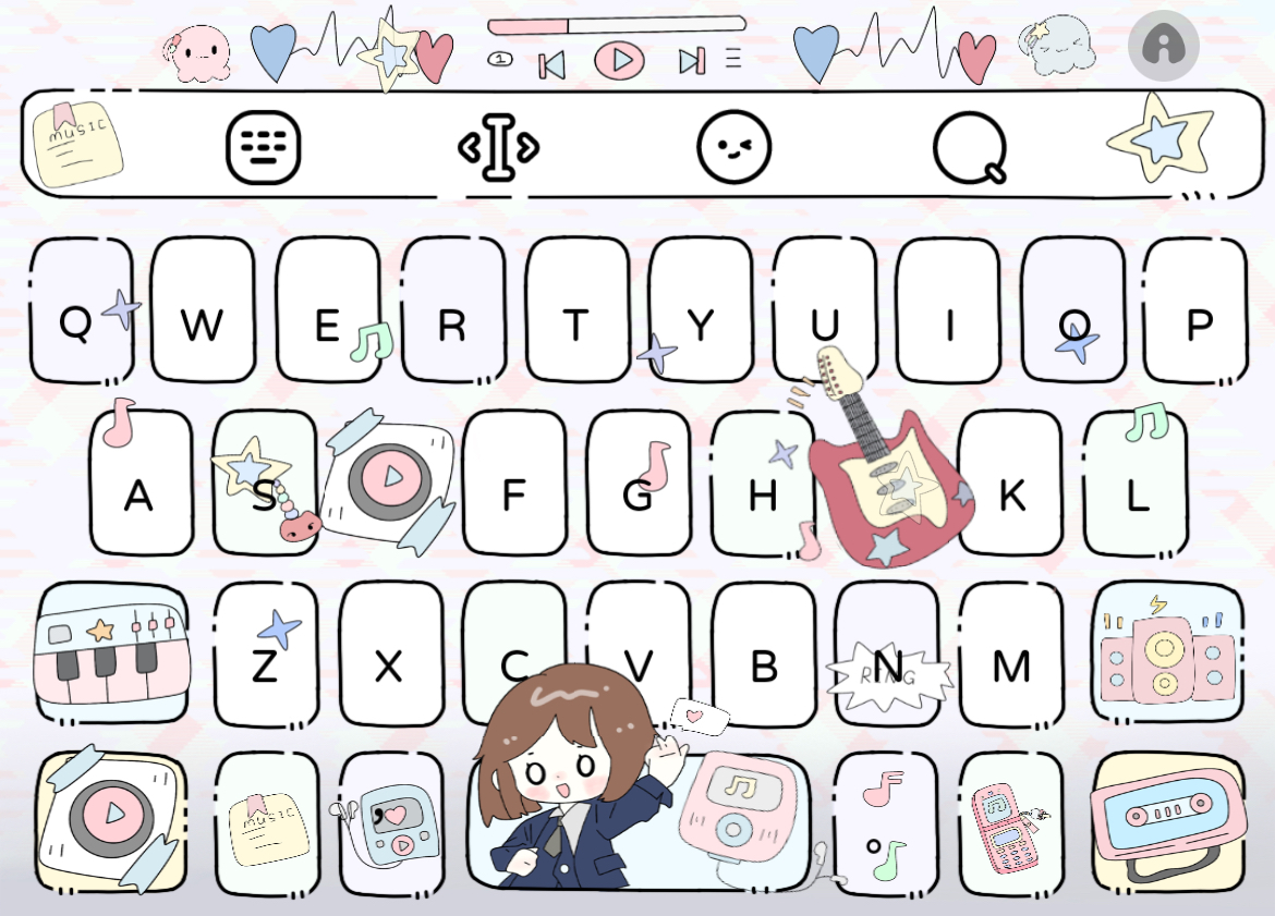 番薯de轻音少女-百度输入法皮肤-定制V520