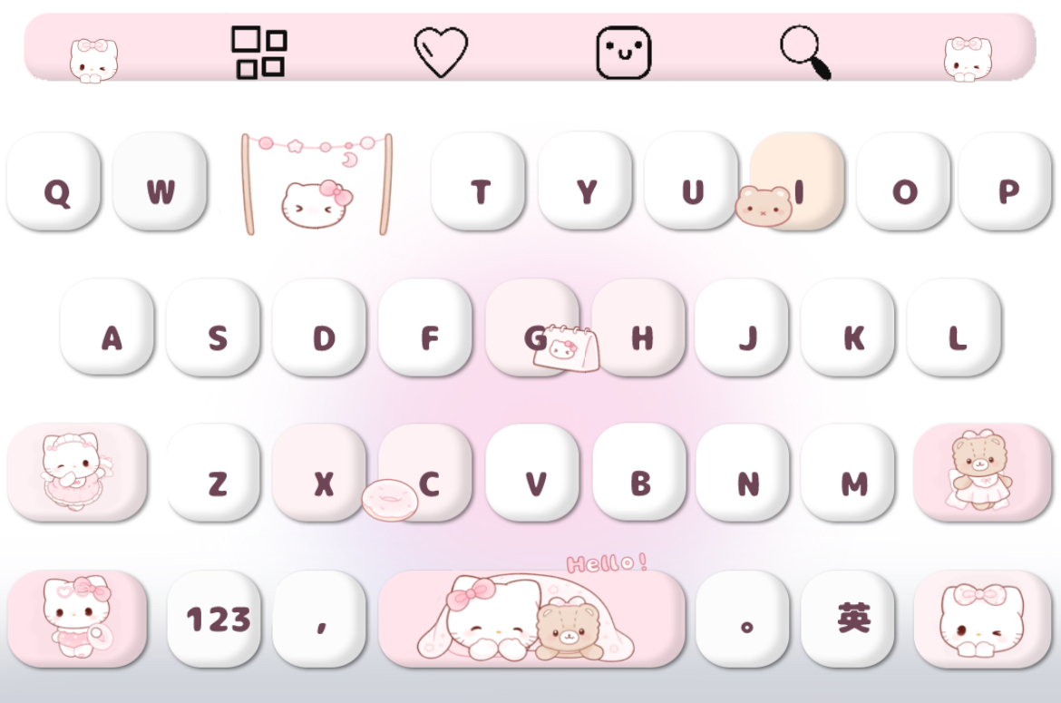 图片[2]-kitty小熊【只有IOS】-百度输入法皮肤-定制V520